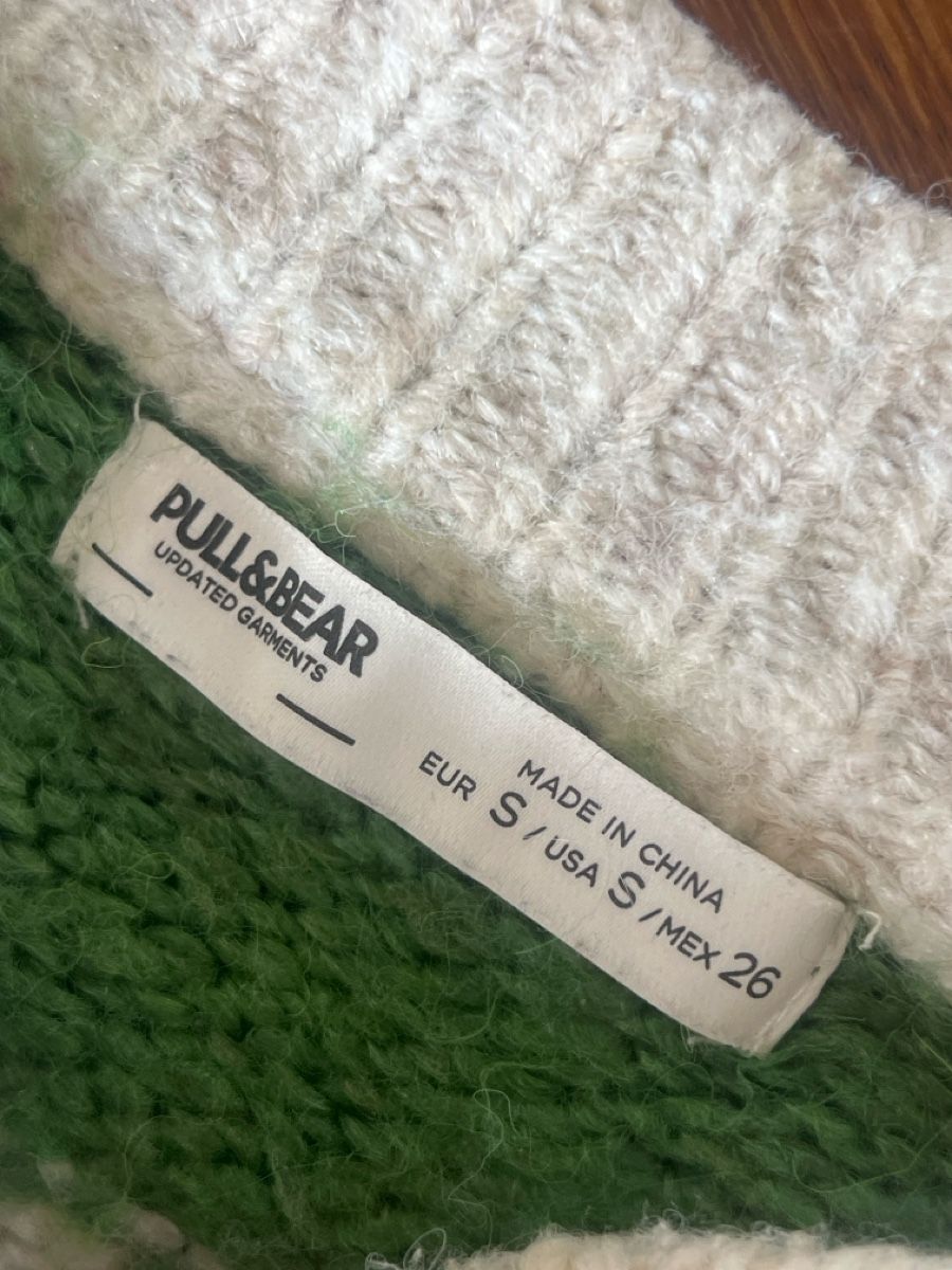 Pull&Bear Maglioni & Felpe: Pull&Bear Pull rayé vert et beige, taille S – Usato da Walenstadt venduto da Unianrig 2