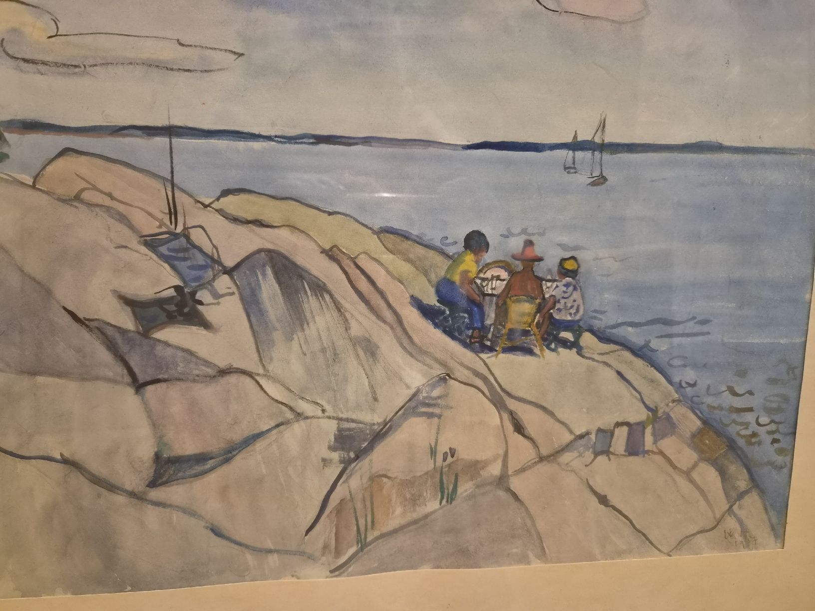 Tableaux: Aquarelle Gemälde  – D'occasion à Hauptwil par Schwertfisch24 1