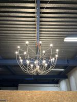 Mid Century 70er Jahre Chrom Kronleuchter Baltensweiler