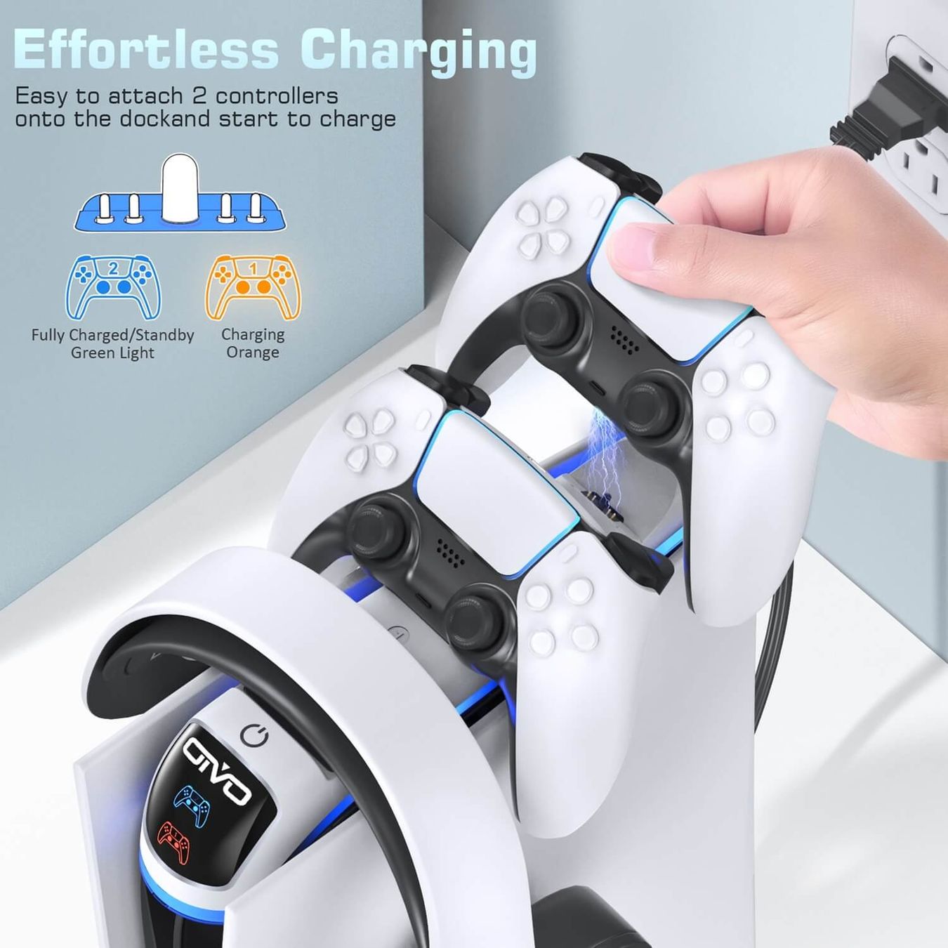 Adattatori & Cavi: PS5 Controller Ladegerät Headset-Halter Ständer – Nuovo e nell'imballaggio originale da Unterägeri venduto da RmOnline 5