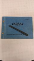 Condor A 580-1 , Ersatzteilkatalog -Bedienungsanleitung.