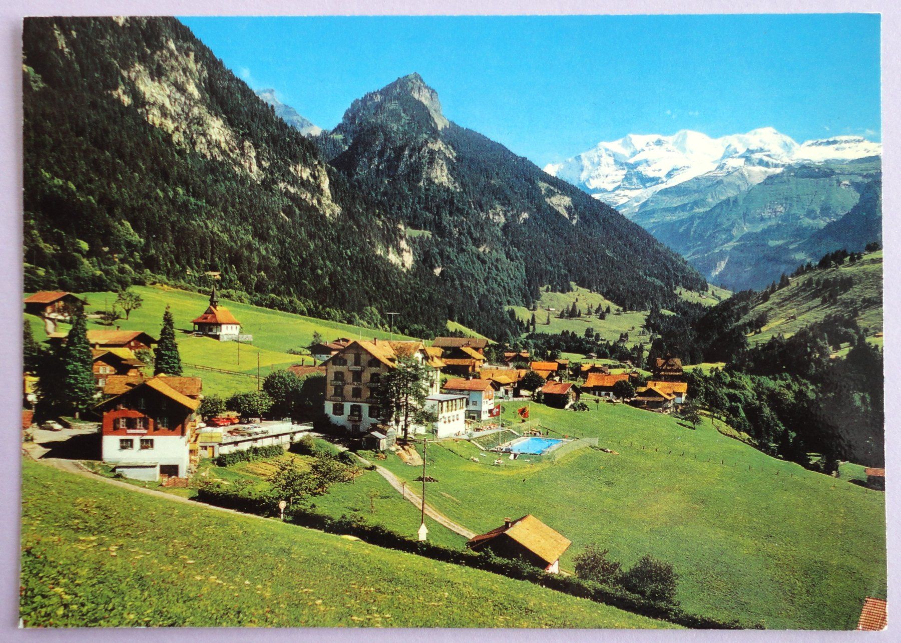 Cartoline postali: Kiental, Goldernhorn, Blümlisalp – Usato da Fétigny venduto da Billy2miny