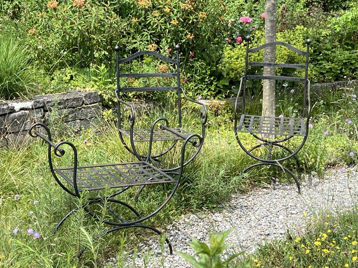 Sedie: Gartenmöbel mit Charme, aus Eisen – Usato da Meierskappel venduto da schoene_dinge