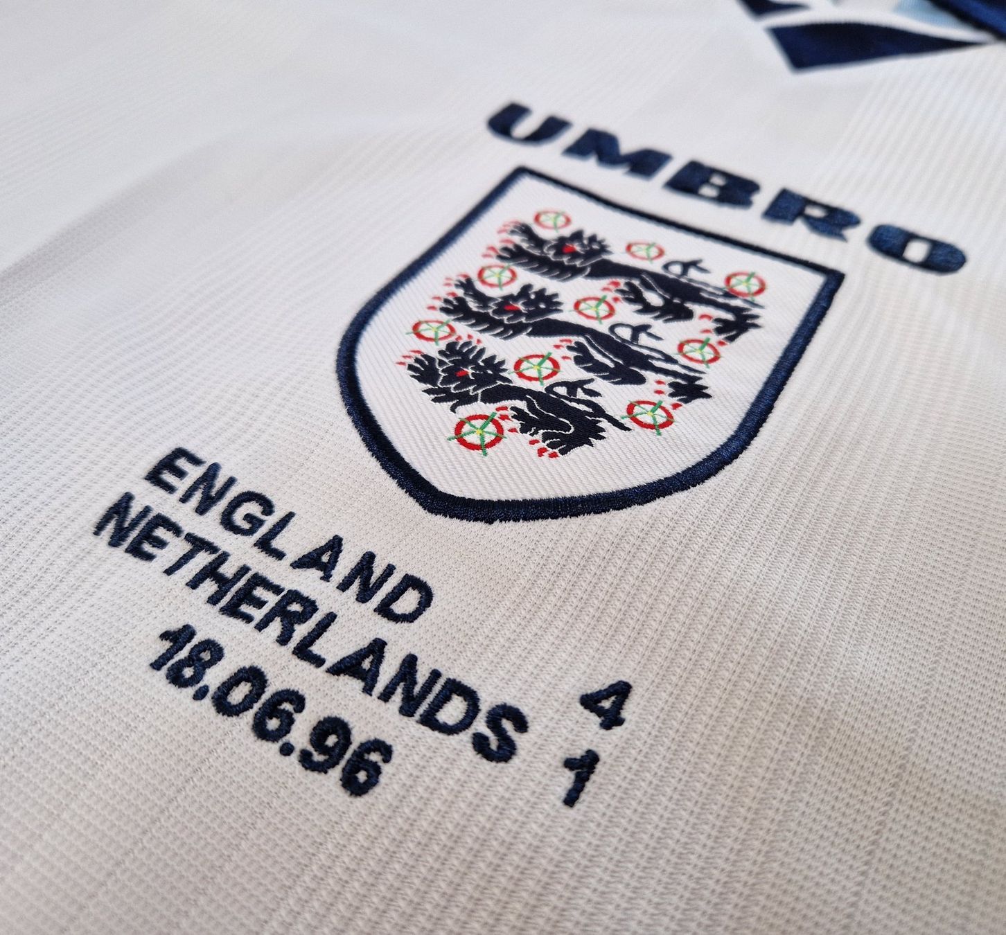 Umbro Canottiere & Pantaloni: Orginal England Trikot EM 1996 – Nuovo (secondo la descrizione) da Marbach SG venduto da Brinkmann30 4