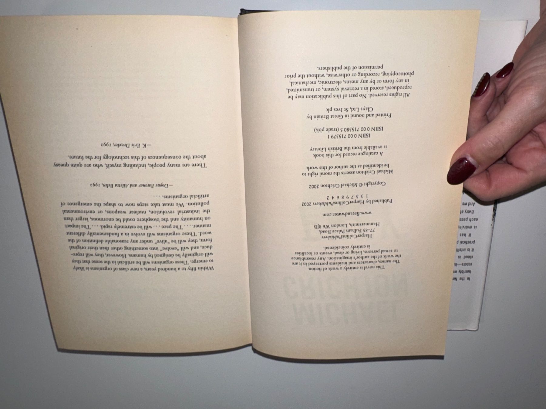 Libri: NOVEL: Michael Crichton, Prey – Usato da Grosswangen venduto da English_books 3