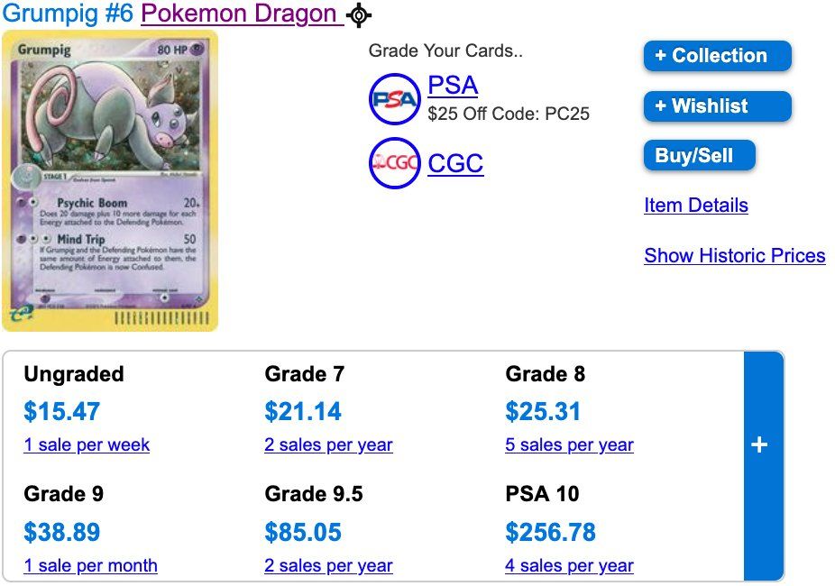 Pokémon Carte collezionabili: Grumpig Holo 6 – Usato da Zürich venduto da PEACECOCOON 3