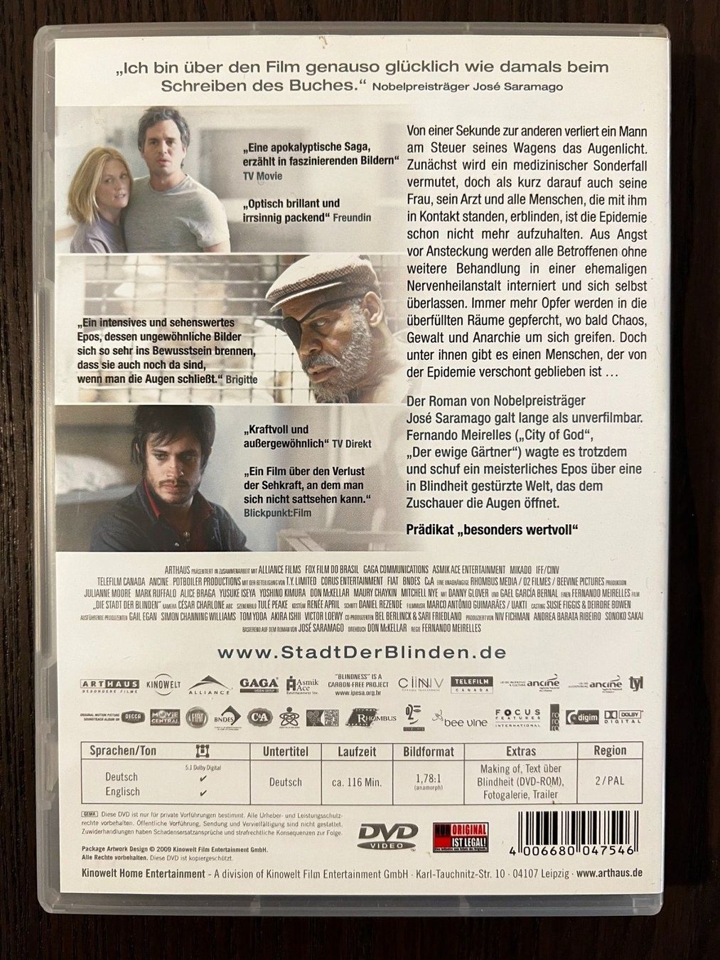 Tutti i DVDs: Die Stadt der Blinden – Usato da Zürich venduto da FilmFreunde 1