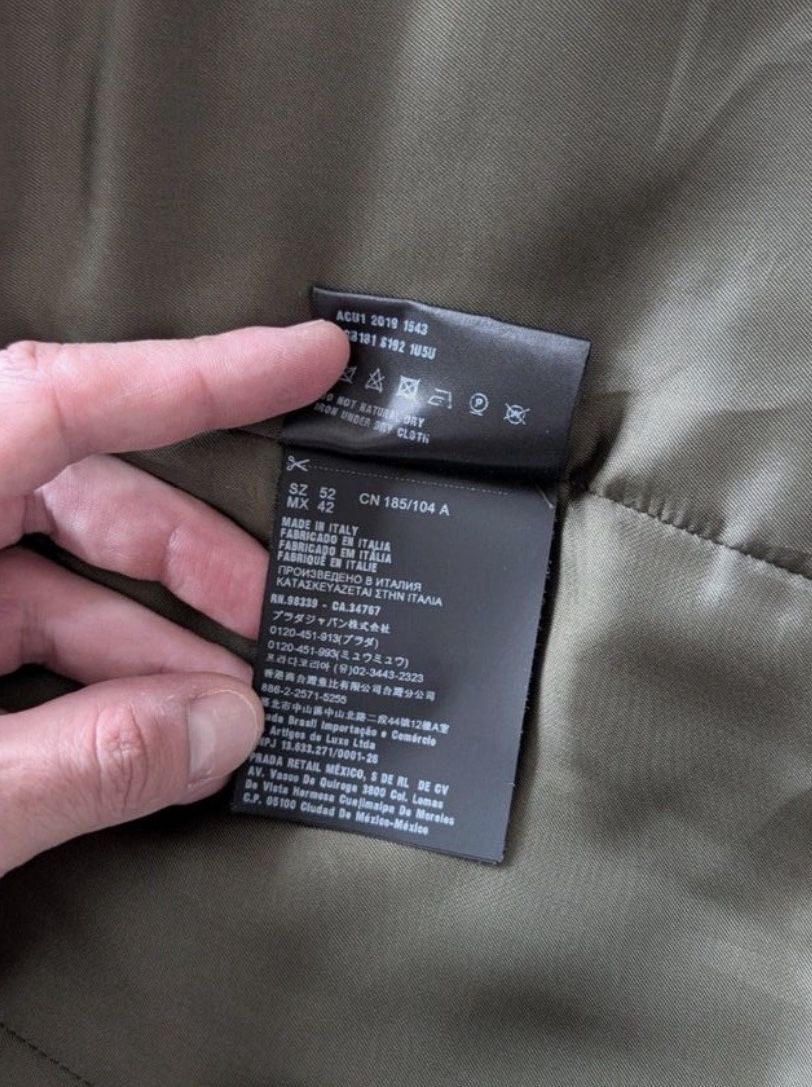 Prada Giacche: Prada Wool Jacket Green FW2019 Size M-L – Usato da Zürich venduto da ralph__ 3