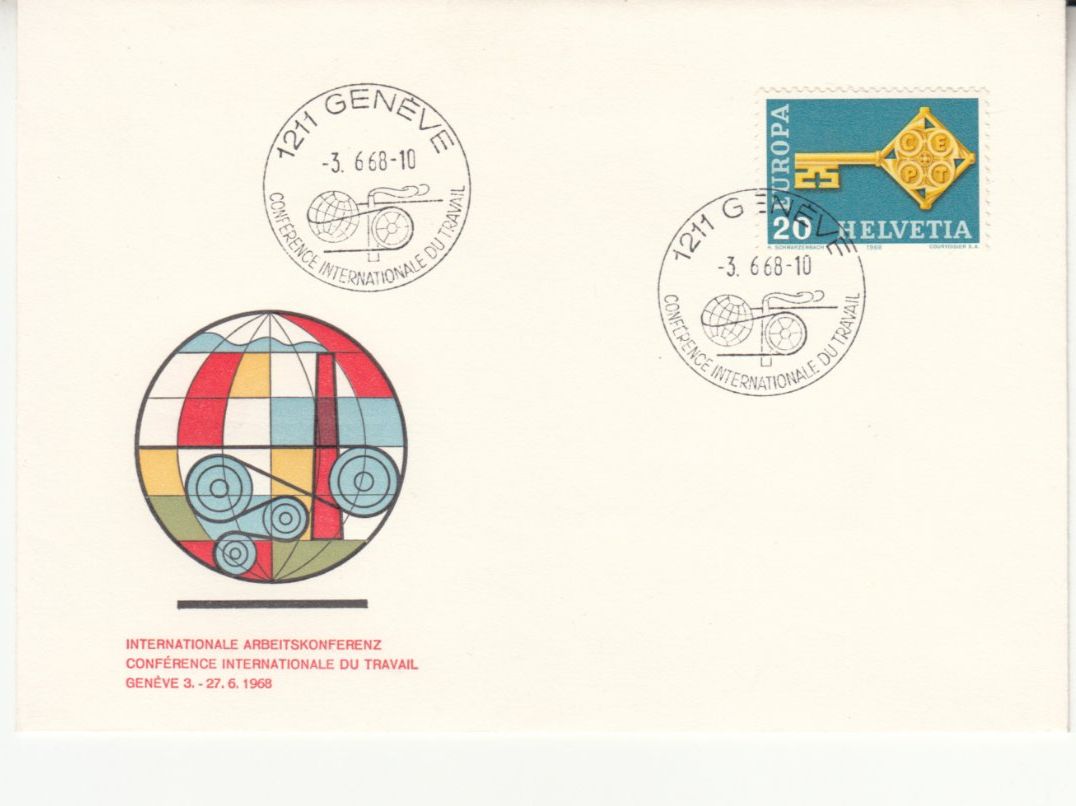 Tutti i francobolli: Sonderstempel TR. 44 Genève 1968 – Usato da Bürglen TG venduto da StampGraf