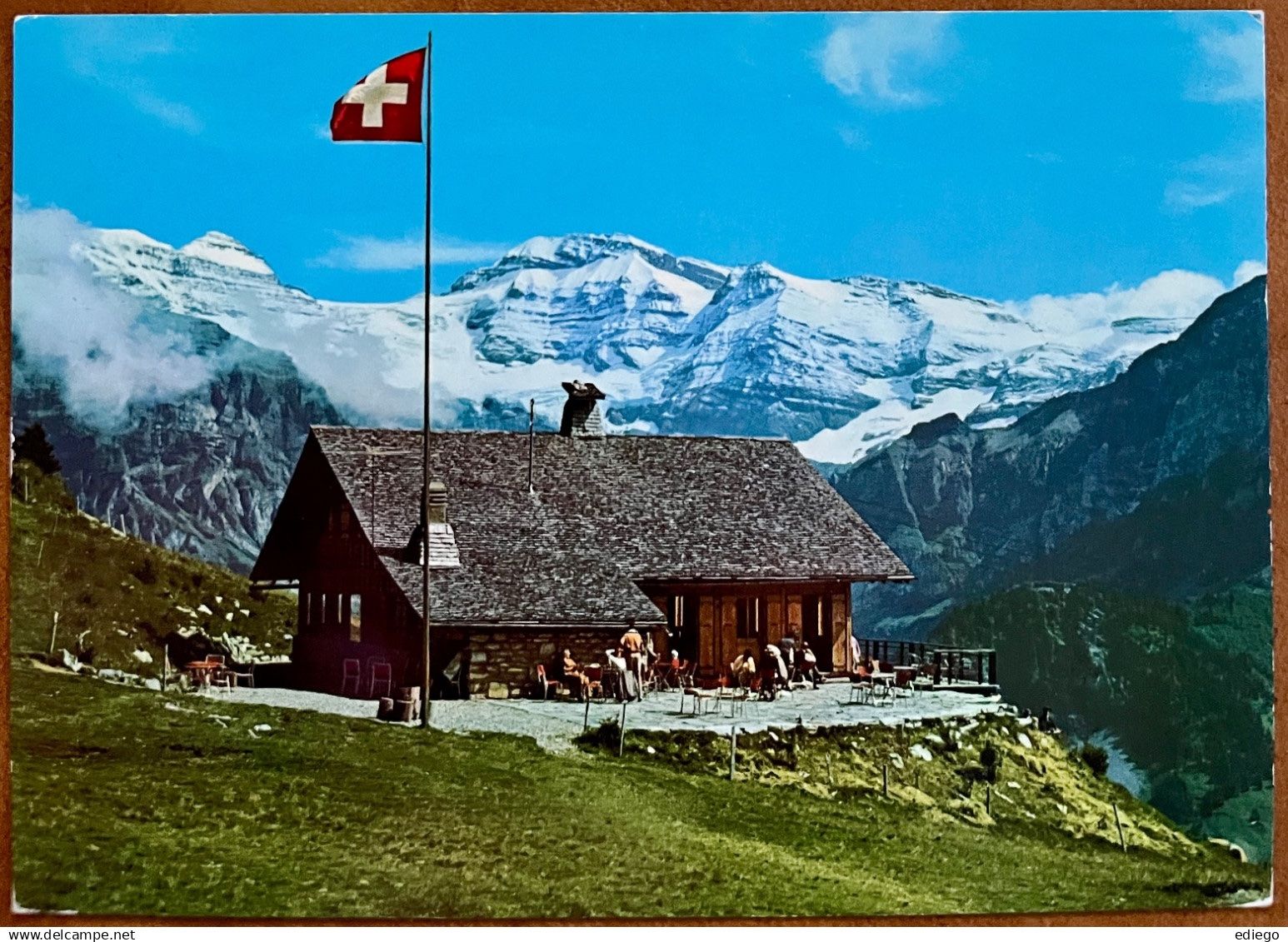 Cartoline postali: CHAMPERY - Planachaux restaurant Coquoz – Usato da Lutry venduto da Ediego