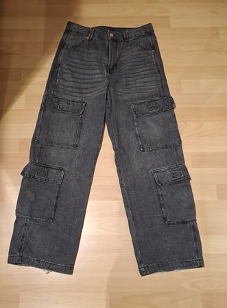 H&M Cargo Jeans schwarz gr. 38