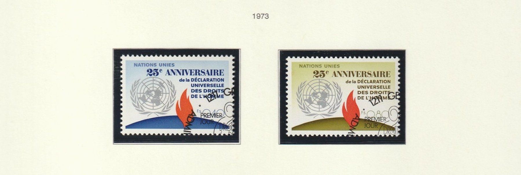 Tous les timbres: UNO - Marken in Schweizer Währung 1973 – Neuf (Voir description) à Buttisholz par wbr_wdw8 1