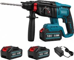 Akku Bohrhammer SDS Plus, Kompatibel mit Makita 18V Akku,