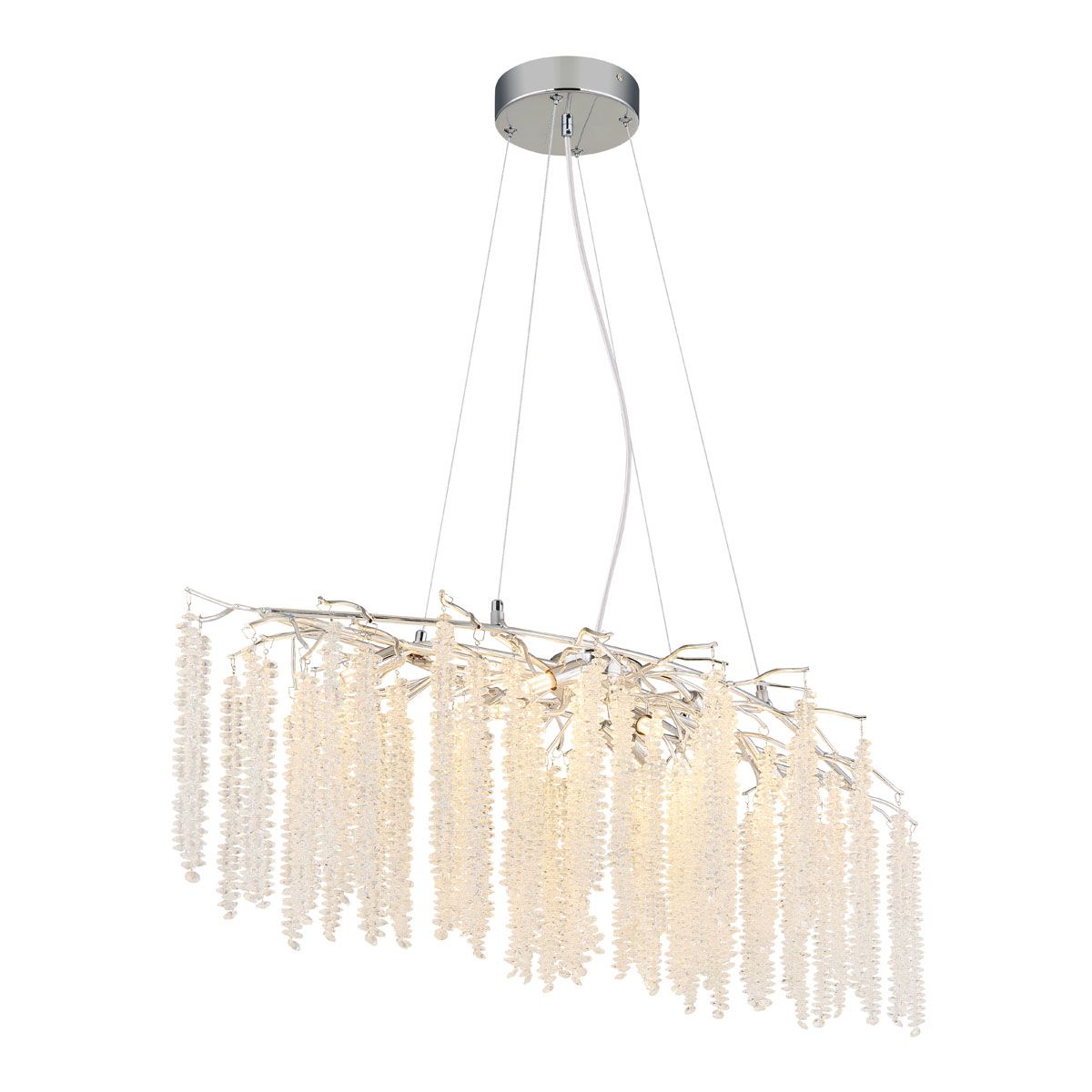 Lampadari & plafoniere: Pendelleuchte, Chrom, 100 cm x 40 cm – Nuovo (secondo la descrizione) da Kreuzlingen venduto da Smart-Light 5