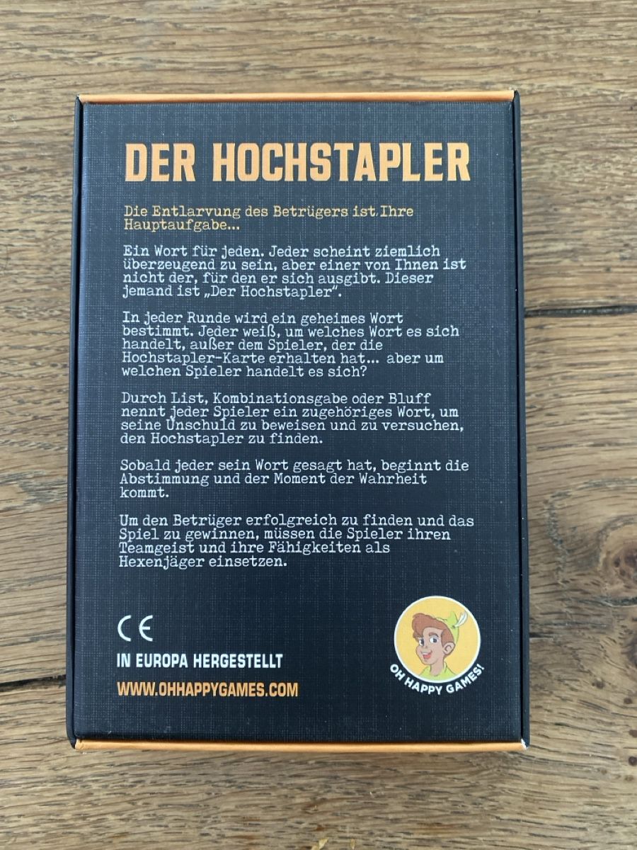Giochi: Der Hochstapler – Nuovo e nell'imballaggio originale da Beride d. Bedigli. venduto da Connina 1