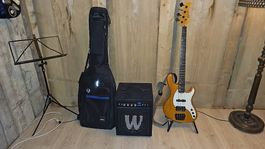 E-Bass Komplettset mit Warwick Verstärker