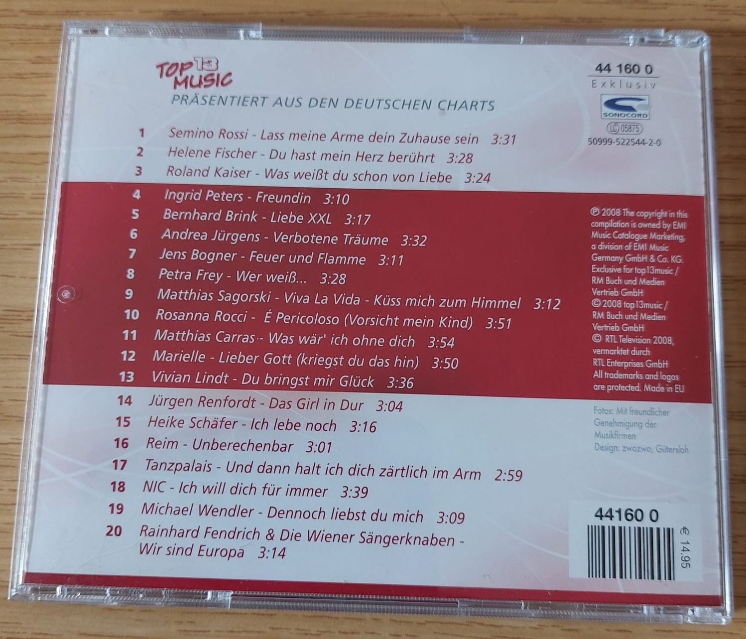 CD: CD - Top 20 - Aus den Deutschen Charts 2/2008 – Usato da Urtenen-Schönbühl venduto da Kahru 1
