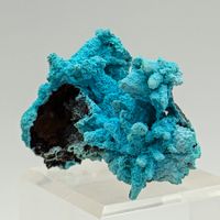 CHRYSSOKOLLE Pseudomorphose von AZURIT und MALACHIT, ELEGANT