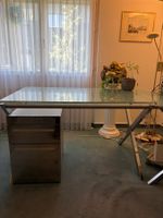 Schreibtisch 3-teilig Crash-Glas