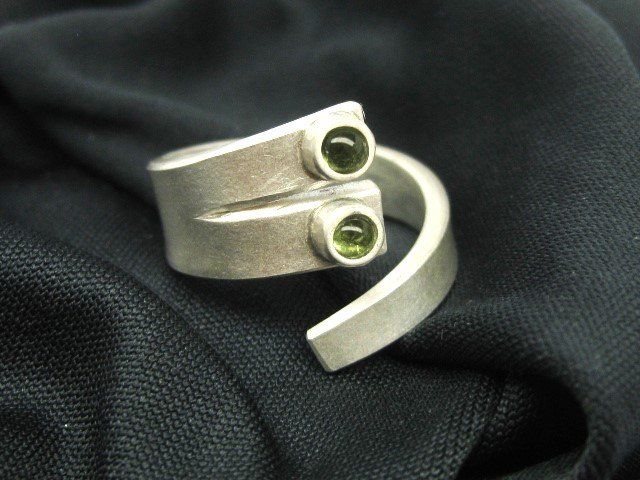 Anelli: spezieller Ring Silber 999 Einzelstück Peridot Gr. 57+ – Nuovo (secondo la descrizione) da Ermatingen venduto da Decovin 3