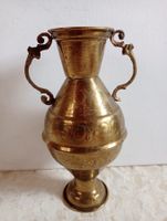 Antik Messing Vase Krug Handarbeit Jugendstil 384 Gramm