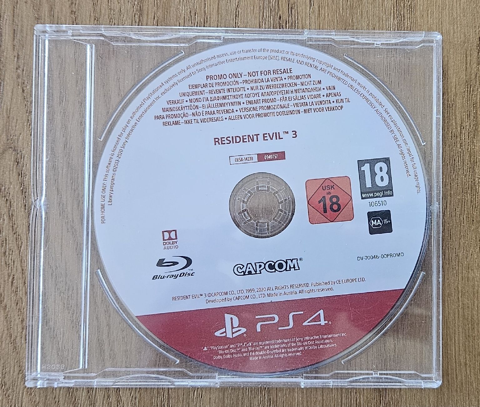 Giochi: Resident evil 3 - PS4 - Version PROMO – Usato da Delémont venduto da Max-VideoGames