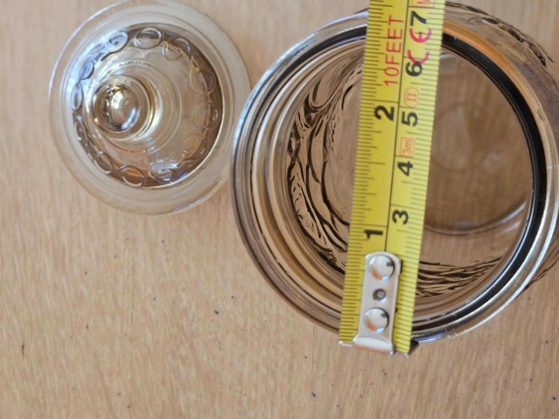 Behälter & Ähnliches: Ein gemustertes  Vorratsglas mit Deckel – Gebraucht aus Boswil von Pjatla 1