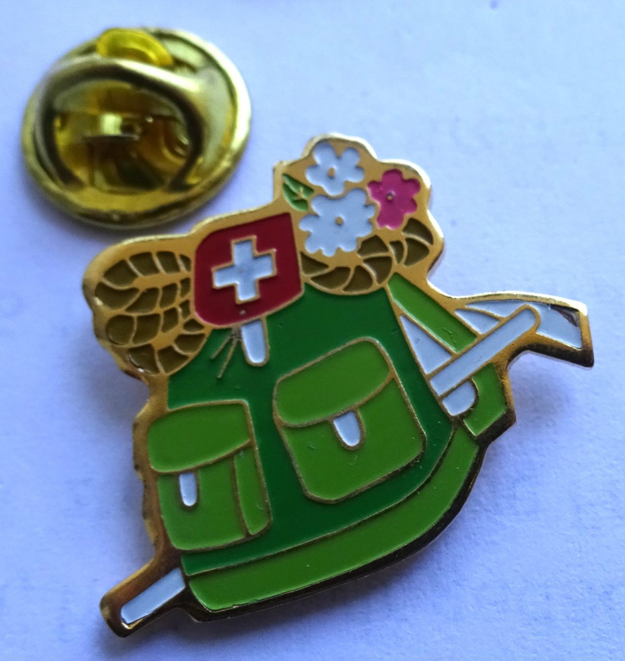 Plaketten & Abzeichen: Pin Rucksack Schweiz  Wandern – Gebraucht aus Utzenstorf von BUtter81