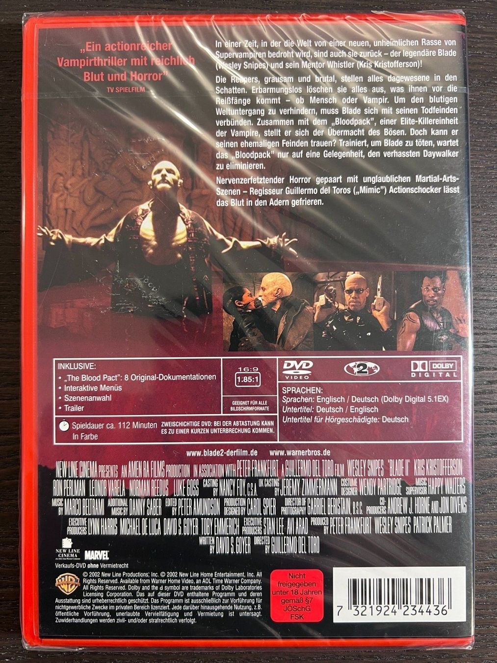 Tutti i DVDs: Blade 2 – Nuovo e nell'imballaggio originale da Zürich venduto da FilmFreunde 1