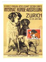 Maximumkarte INTENAT.HUNDE-AUSSTELLUNG ZÜRICH