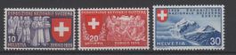 Schweiz 1939 Satz SBK Nr. 225/27 **