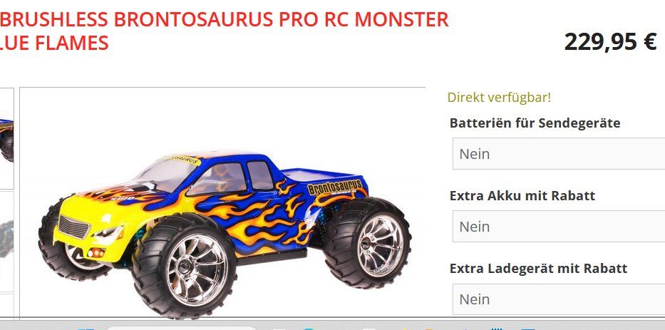 Modellismo RC: Brontosaurus Pro RC Monster Truck / voiture télécommandé – Usato da Collonges venduto da arashee 7