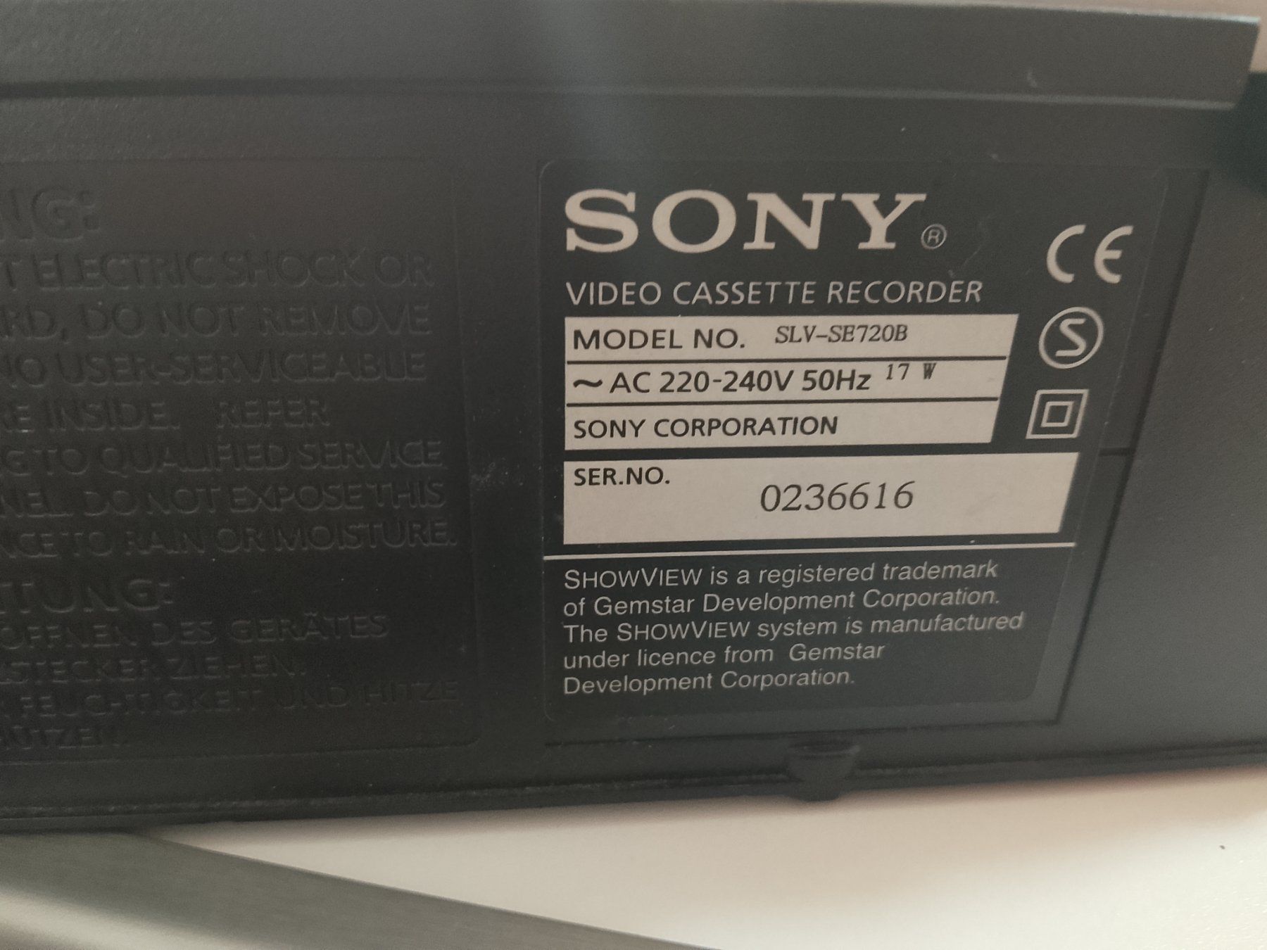 Sony Registratori: Sony VHS Video recorder – Usato da Biel/Bienne venduto da Vintage-timearts 6