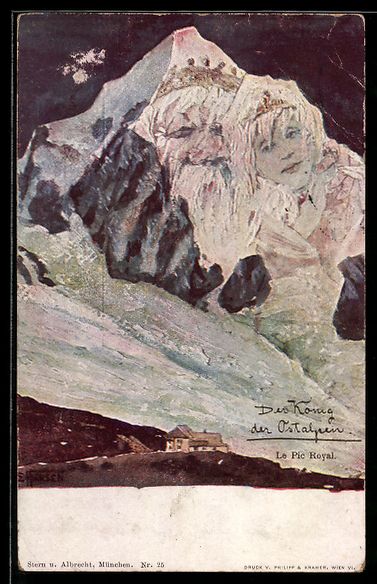 Cartoline postali: sign. E. Hansen / Emil Nolde: Der König – Usato da Berlin venduto da bartko-reher