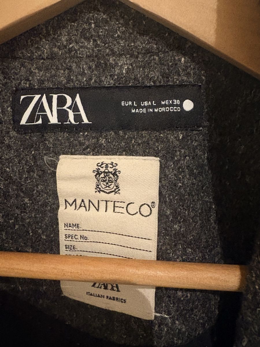 Zara Cappotti: Manteau laine long gris – Nuovo (secondo la descrizione) da Chardonne venduto da any_yq5q 3