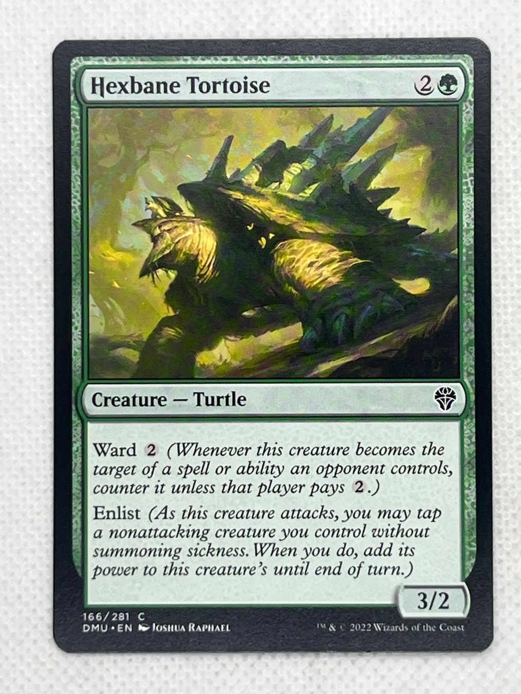 Magic The Gathering Carte collezionabili: MTG Hexbane Tortoise DMU 166 Englisch Common – Usato da Hinterkappelen venduto da Kim1992