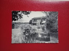 Cham Zug s/w Photokarte Privathaus klein-Nesseln