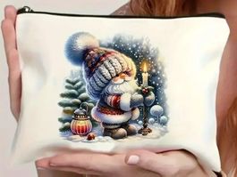 Weihnachtsmann Kosmetiktasche Necessaire Geschenkbeutel Neu