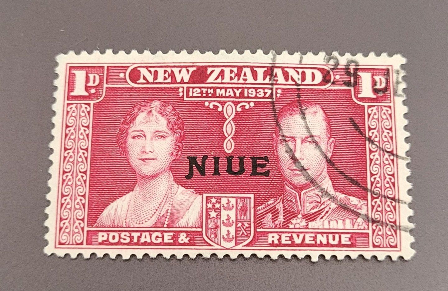 Tutti i francobolli: Niue 1937 alte briefmarke – Usato da St Gallen venduto da Stampsalshobby