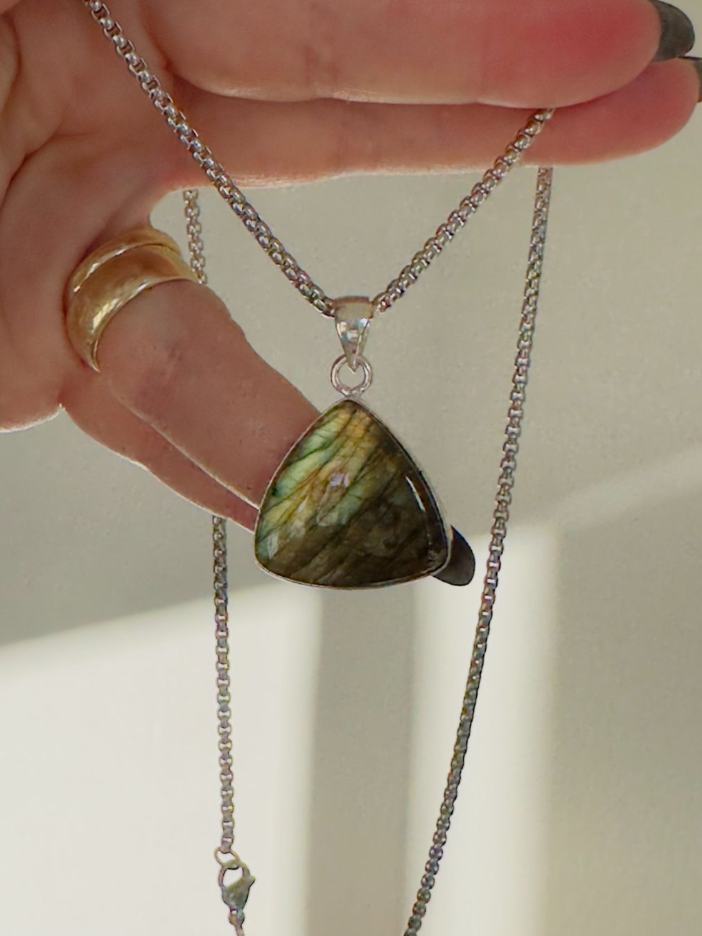 Catenine: Labradorite necklace – Nuovo e nell'imballaggio originale da Genève venduto da AGBERG 7