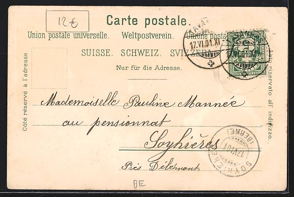 Cartoline postali: Litho Spiez /Thunersee, Teilansicht, Sch – Usato da Berlin venduto da bartko-reher 1