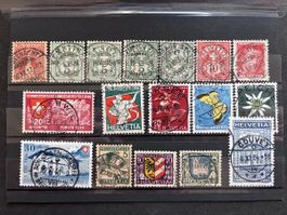 LOT timbres CH Vollstempel 