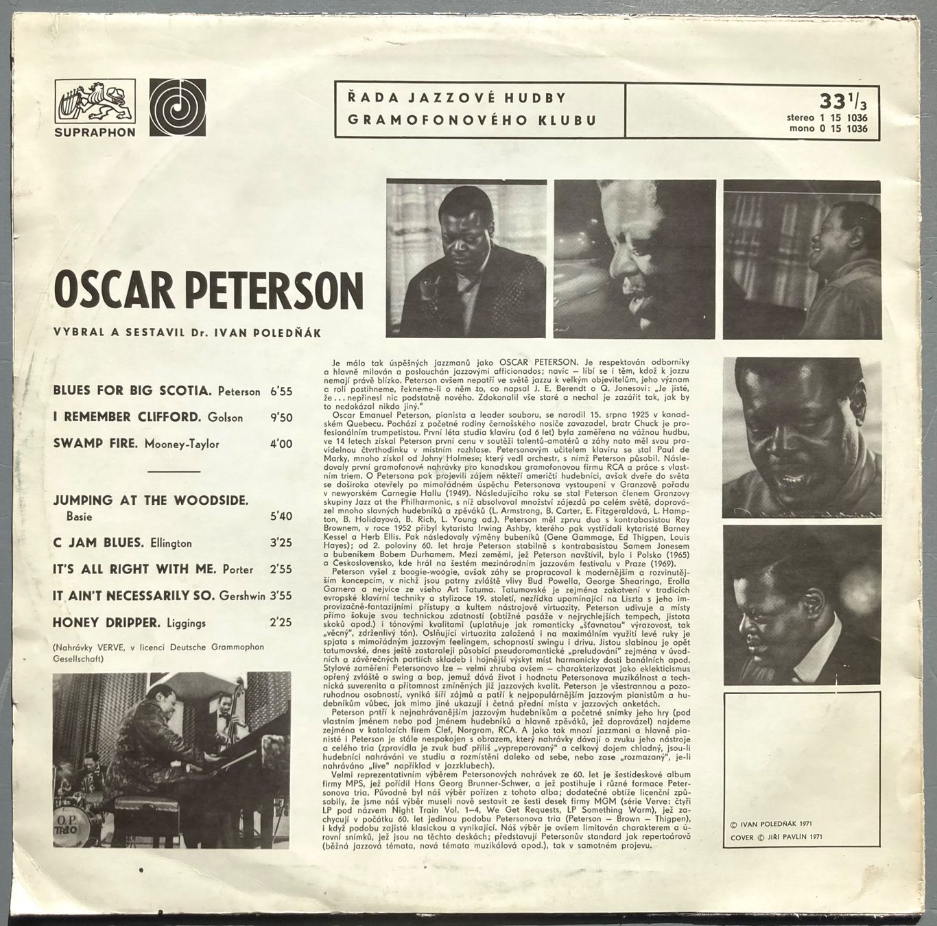 Dischi in vinile: OSCAR PETERSON - OSCAR PETERSON – Usato da Poliez-Pittet venduto da Newtown-Records 1