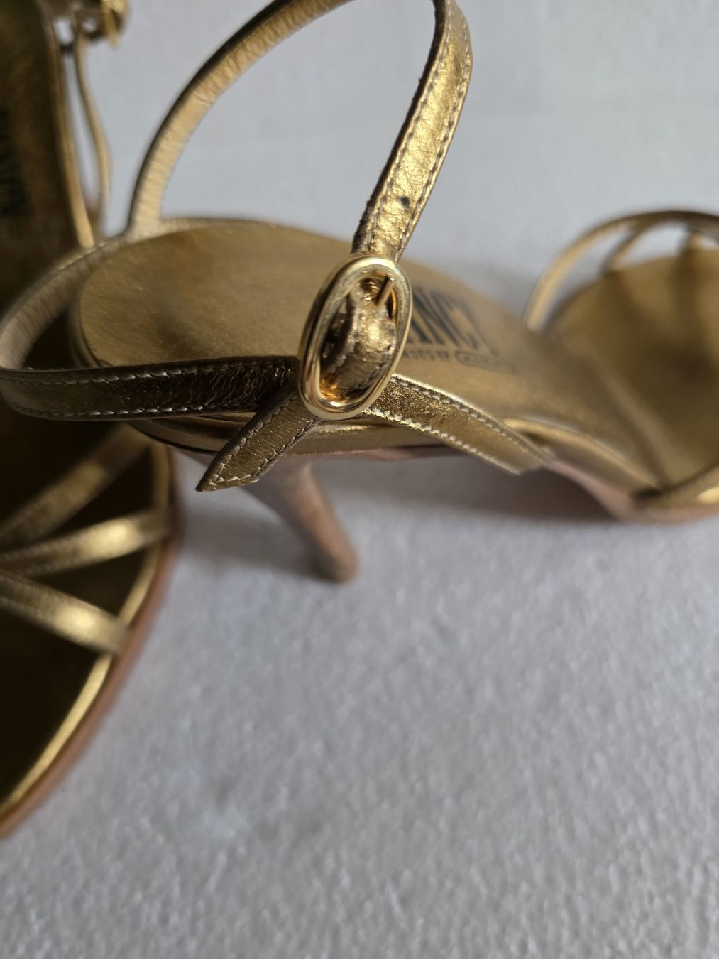 Damenschuhe: Sandalo dorato Fancy – Neu (gemäss Beschreibung) aus calpiogna von dadalter 7