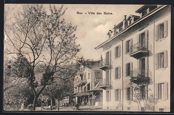 Cartoline postali: AK Bex, Villa des Bains – Usato da Berlin venduto da bartko-reher