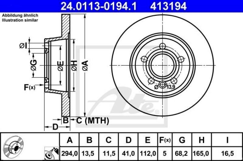 Freni: Bremsscheiben-set Sharan/Galaxy/Alhambra – Nuovo e nell'imballaggio originale da Bottighofen venduto da zaap 2