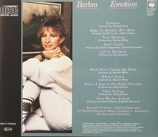 CD: Barbra Streisand - Emotion – Usato da Grüningen venduto da azulgris 1