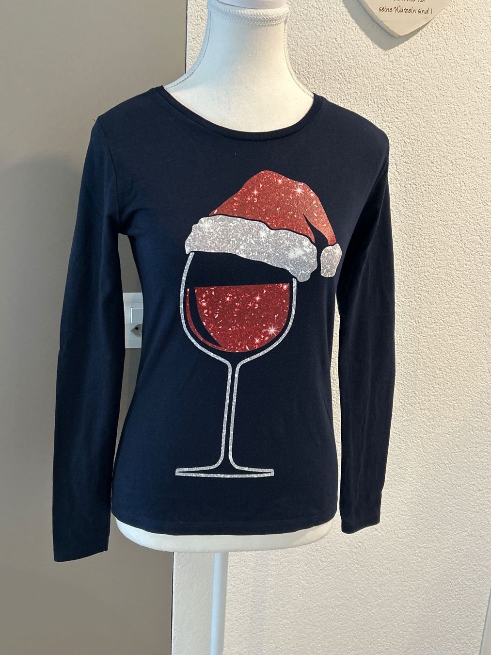 Pullover & Sweatshirts: Weihnachtspullover Damen dunkelblau von B&C Collection Gr.XS – Gebraucht aus Brunnen von Nala2929