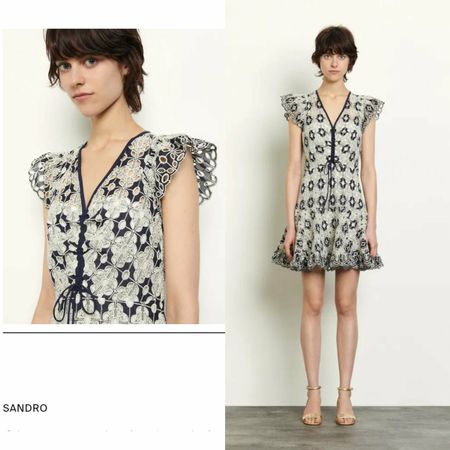 Sandro Eyelet Dress