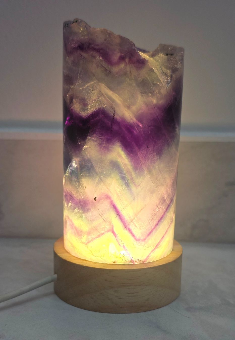 Mineralien & Heilsteine: Fluorit Lampe F1 396g – Neu und originalverpackt aus Matzingen von Shay_Crystalz 1